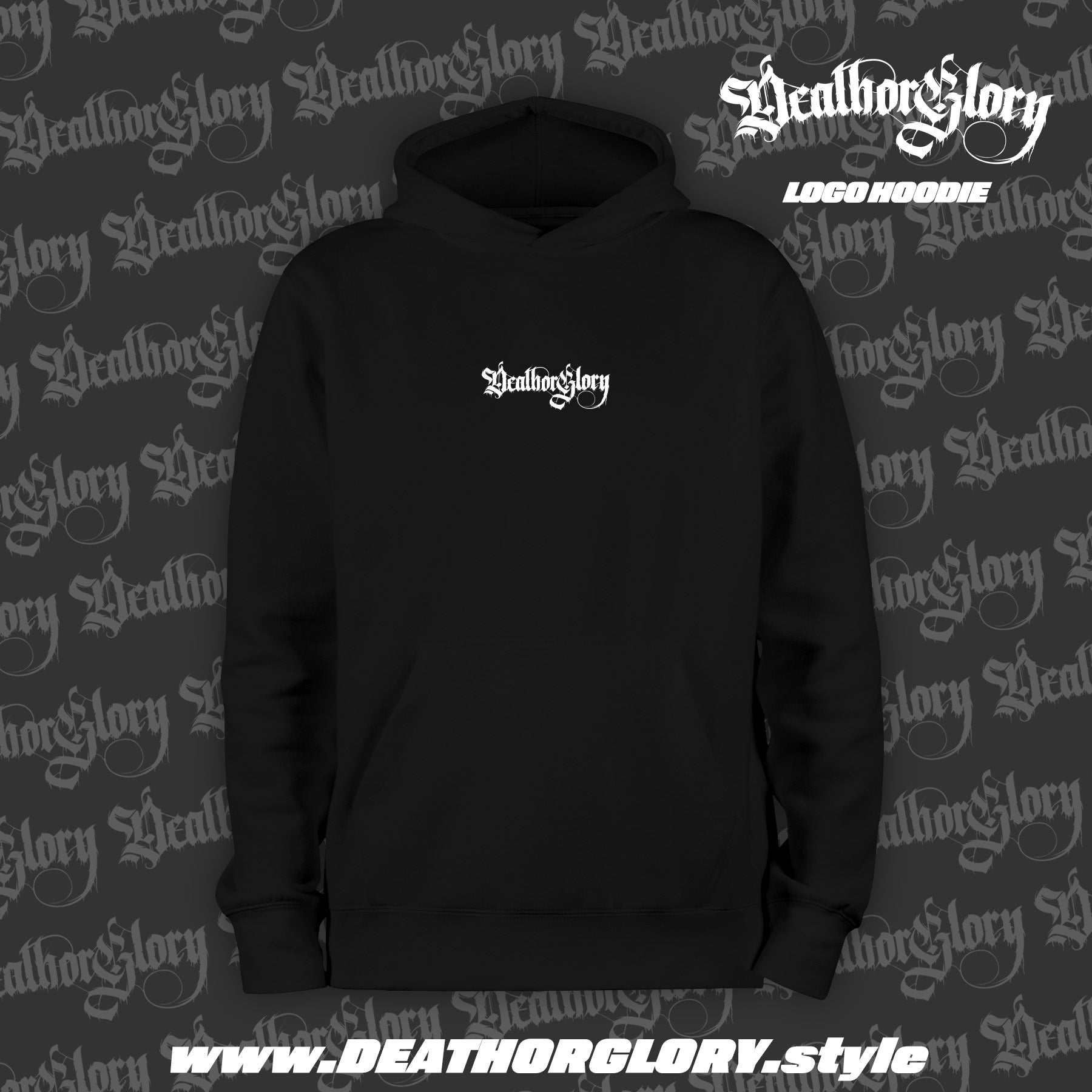 Death or Glory "Core" inline logo hoodie