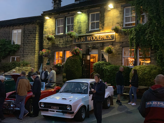 The Woolpack classic car meet