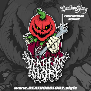 Death or Glory - Pumpkin Head sticker