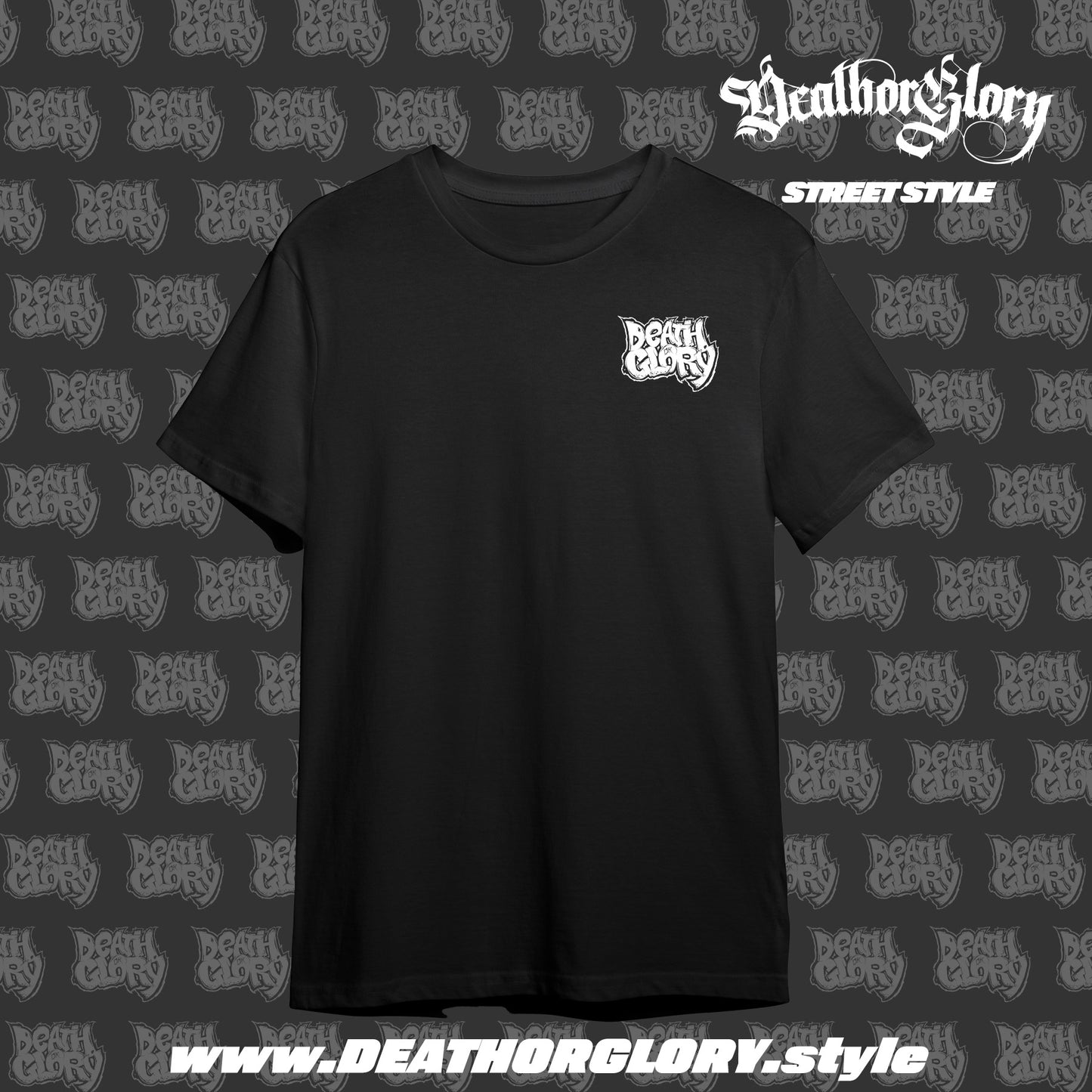 Death or Glory Street Style logo left chest t-shirt