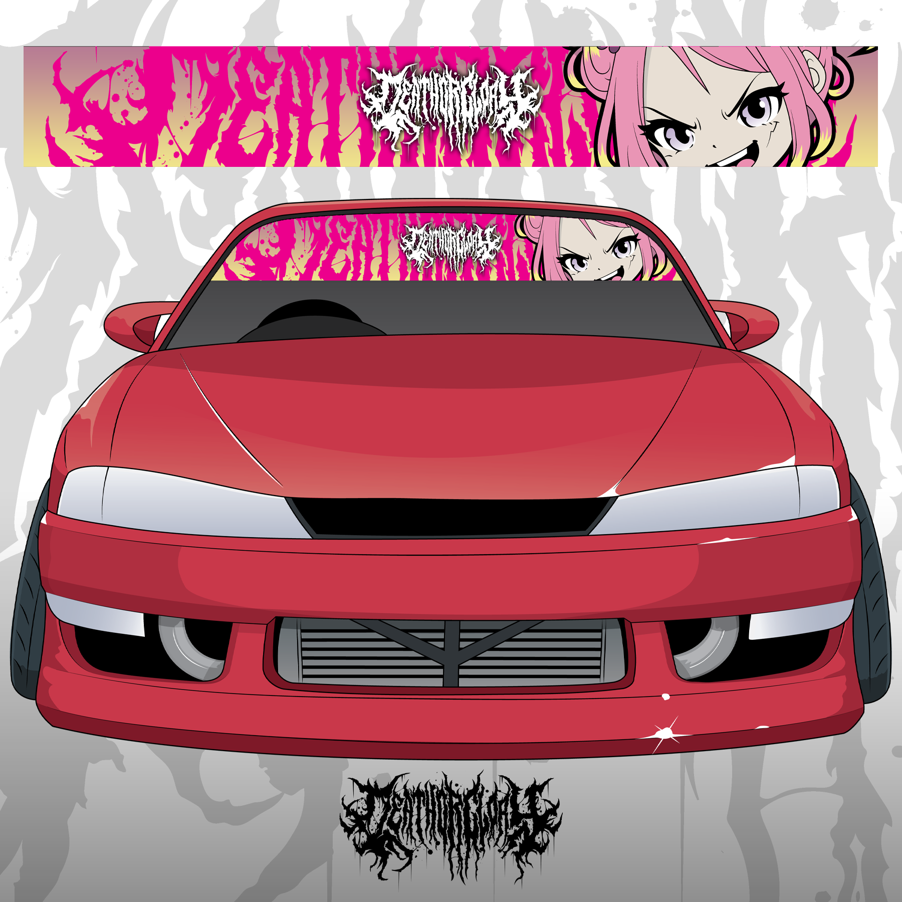 Death or Glory - Death logo Akari sunstrip