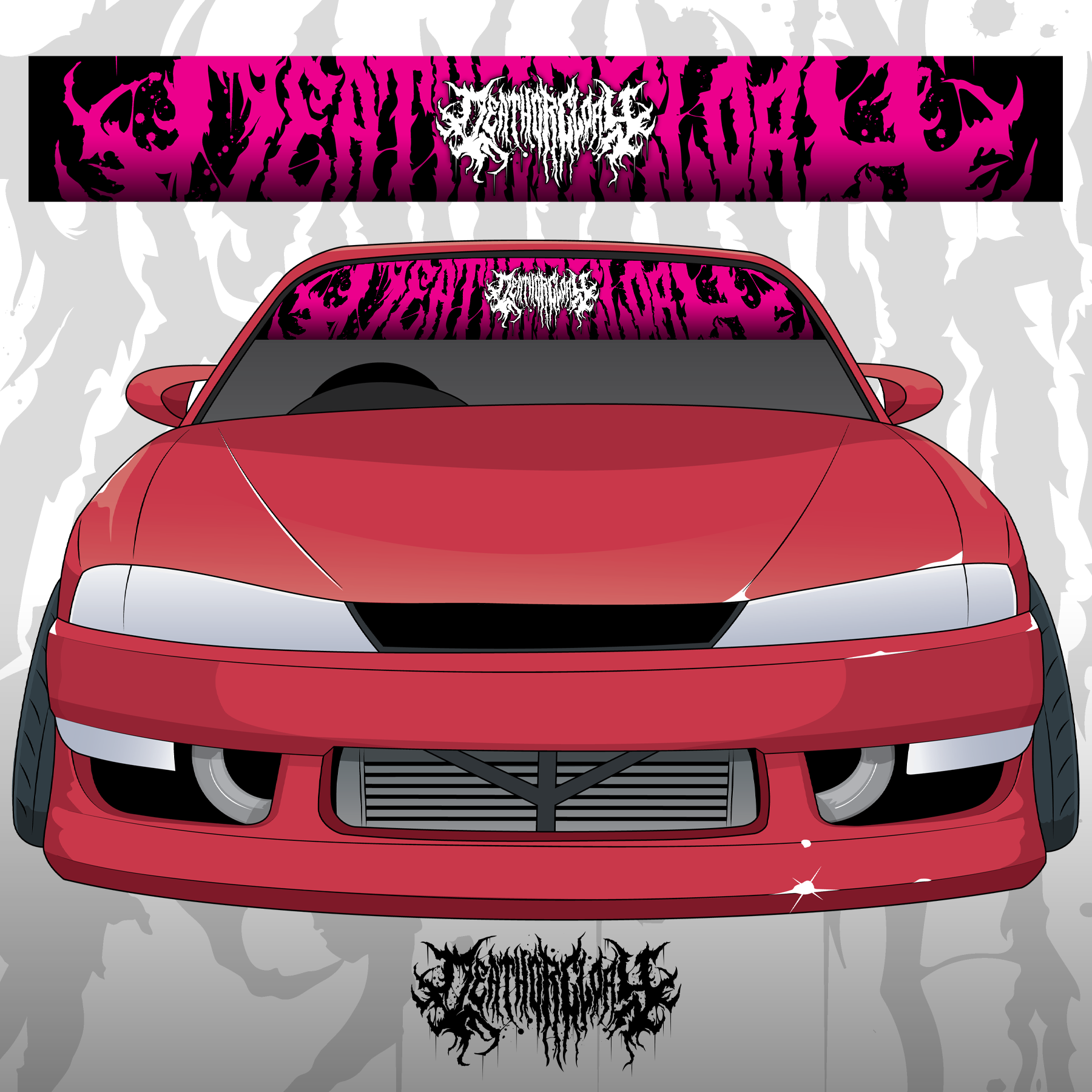 Death or Glory - Death logo sunstrip