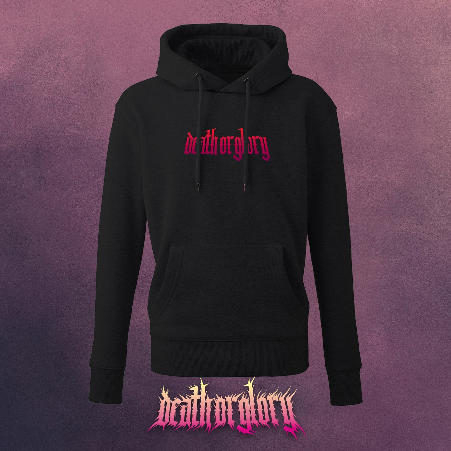 Death or Glory Gothic logo hoodie