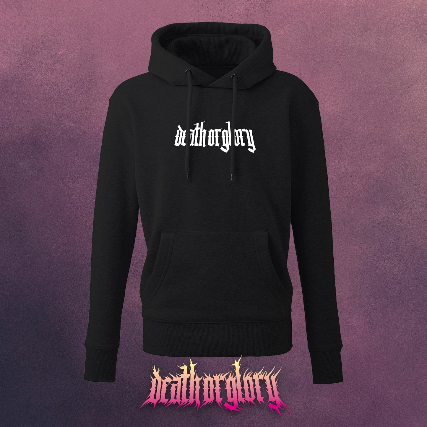 Death or Glory Gothic logo hoodie