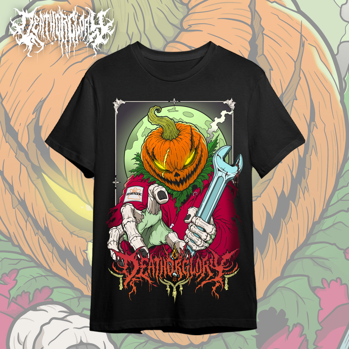 Death or Glory - Pumpkin head tee