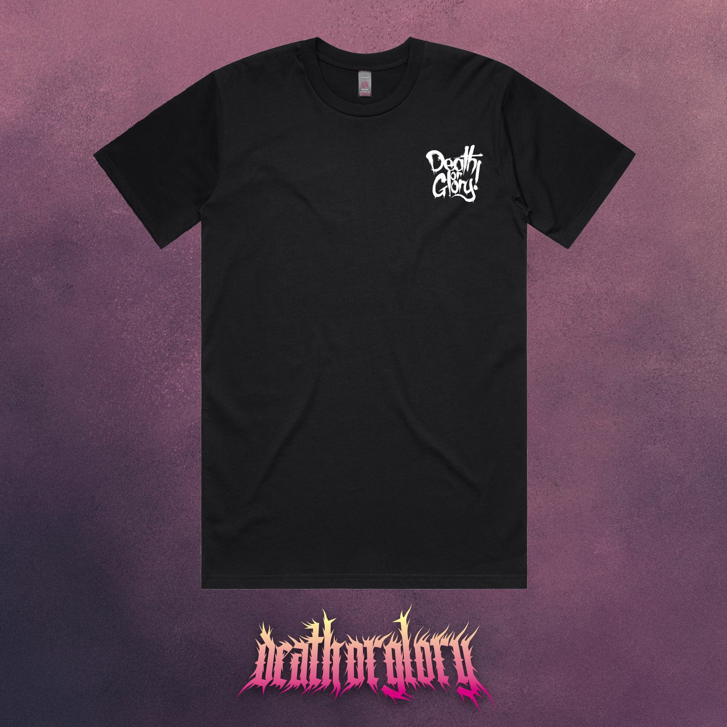 Death or Glory Scrawl left chest logo t-shirt