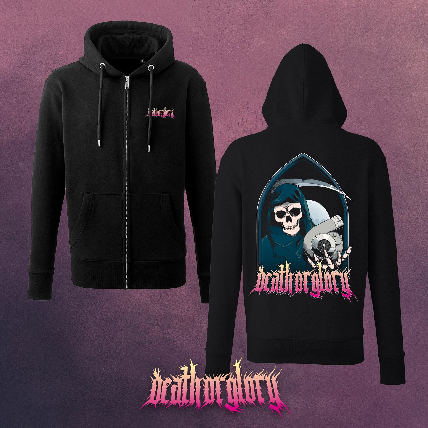 Death or Glory Turbo Reaper zip up hoodie